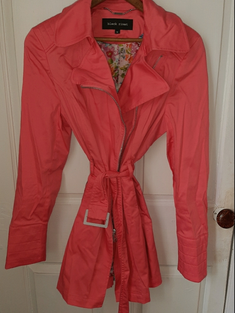 From Wilsons Leather Apricot Trench Coat